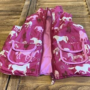 Hatley Pink Unicorn Little Girl Vest - Small 6/7